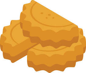 Tapas dish icon isometric vector. Spanish cuisine. Chicken churros