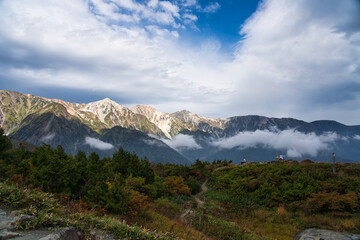 Fototapeta premium 唐松岳から見た風景