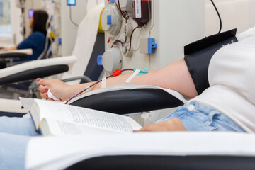 Dialyse spenden Plasma Blut Vene 