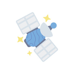 Satellite vector illustration isolated on white background