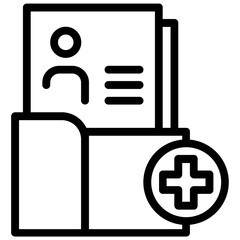 Obraz premium medical report icon vector icon for apps and websites 