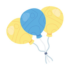 Balloons vector illustration isolated on white background