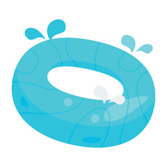 Lifebuoy vector illustration isolated on white background