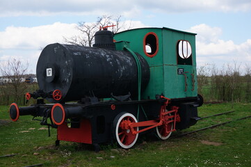 Fototapeta na wymiar Standard Gauge Steam Locomotive, build year 1917. Tarnowskie Gory, Poland.