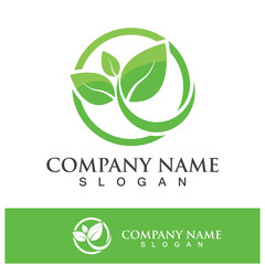 Green tree leaf nature logo images