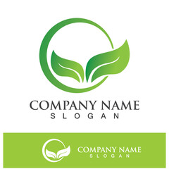 Green tree leaf nature logo images