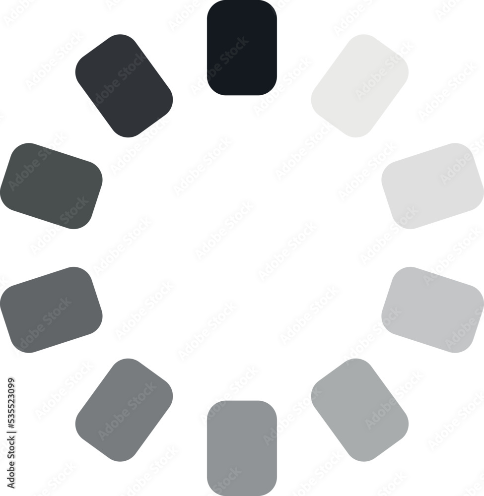 Poster loading icon. round process indicator. upload circle