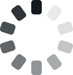 Loading icon. Round process indicator. Upload circle