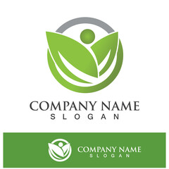 Green tree leaf nature logo images