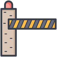 Checkpoint Barrier Vector Icon