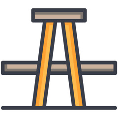 Picnic Table Vector Icon