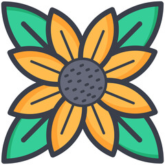 Decorative Flower Vector Icon