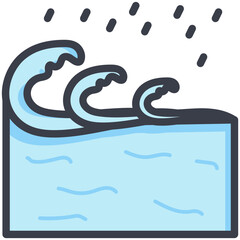 Water Waves Vector Icon