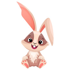 Obraz premium Cute rabbit bunny character