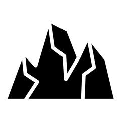 mountain glyph icon