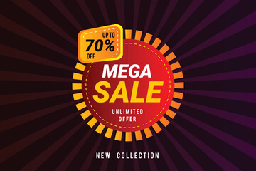 super sale social media banner template Design