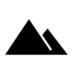 mountain glyph icon