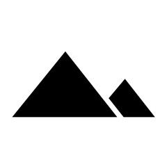mountain glyph icon