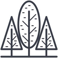 Forest Vector Icon 