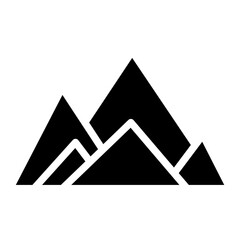 mountain glyph icon