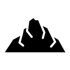 mountain glyph icon