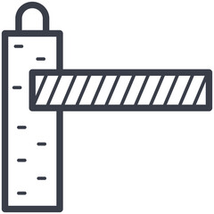 Checkpoint Barrier Vector Icon