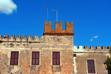 historic buildings in moltalto di castro viterbo italy