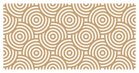 Fototapeta na wymiar Abstract Circle Seamless Pattern Background