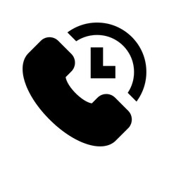Call Duration Vector Icon