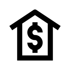 Bank Building Vector Icon