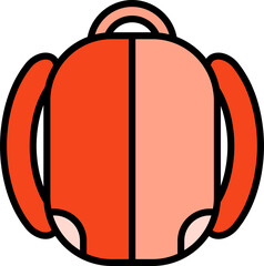 school bag and backpack icon