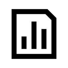 Graph Report Vector Icon