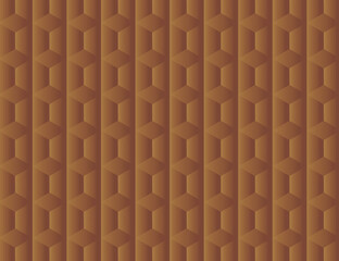 embossed wooden shapes pattern background design vector