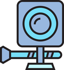 action camera device icon illustration