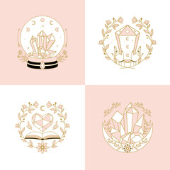 Crystal vector illustration