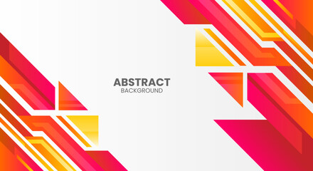 Abstract red gradient geometric shapes background vector illustration