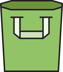 shopping bag icon illustration