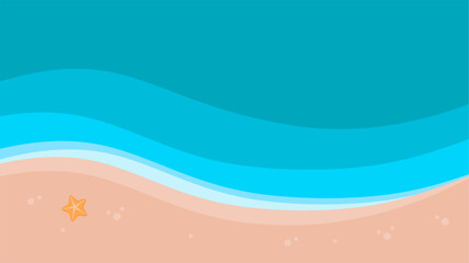 beach background top down view vector image