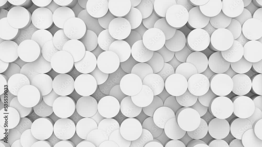 Poster abstract vertical cylinder uneven tiles geometric surface loop: light bright clean minimal rectangul