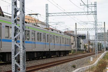 Fototapeta na wymiar 東武鉄道野田線(アーバンパークライン)の電車