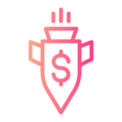 rocket gradient icon