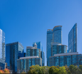 Fototapeta na wymiar Buildings in downtown Toronto