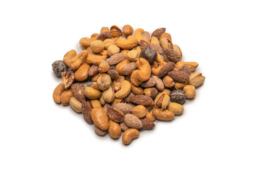  A group of almonds, pistachios, walnuts, macadamia, cashews.