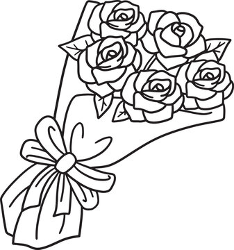 Flower Isolated Coloring Page for Kids
