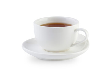 White cup with coffee isolated - Powered by Adobe