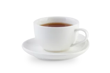 Selbstklebende Fototapeten Tee White cup with coffee isolated  © Ekaterina
