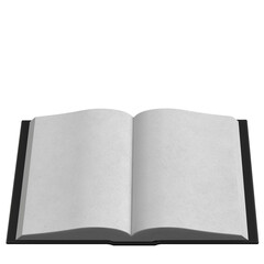 3d rendering illustration of an open book