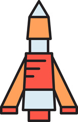 missile and rocket icon illustration