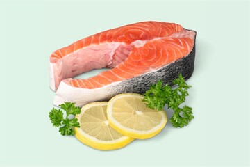 Fresh tasty fish fillet dish on the plate