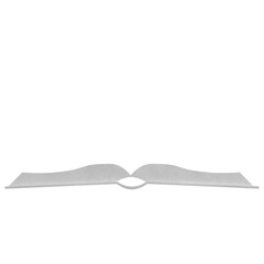3d rendering illustration of an open book